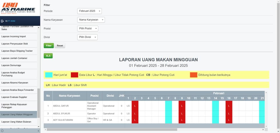 Tangkapan layar 2 dari 5 — ASMARINE