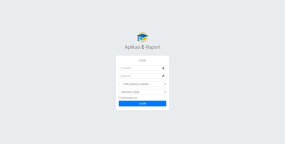 Tangkapan layar 1 dari 10 — Aplikasi E-Raport