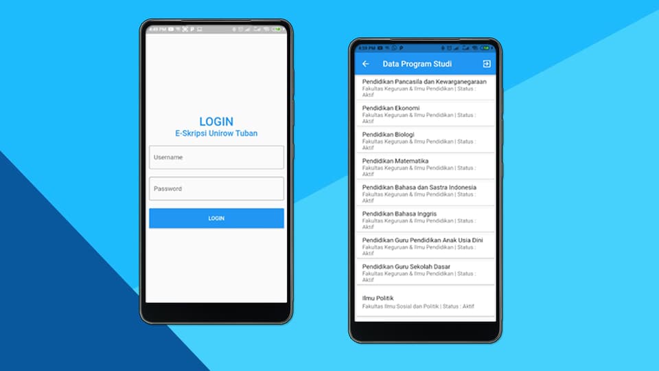 Tangkapan layar 1 dari 2 — Klien Mobile RESTful API