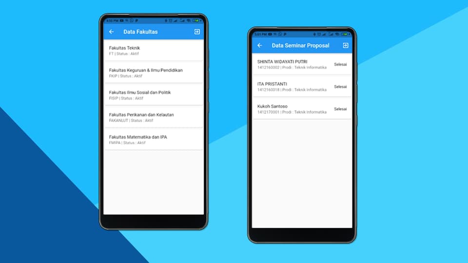 Tangkapan layar 2 dari 2 — Klien Mobile RESTful API