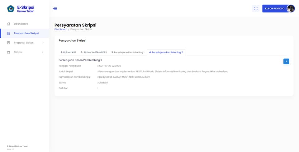 Tangkapan layar 3 dari 3 — Klien Web RESTful API