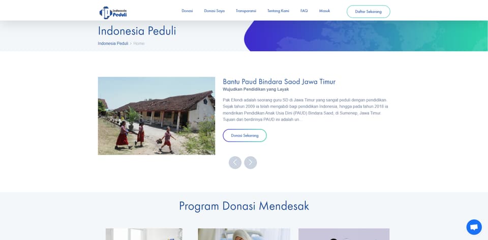 Tangkapan layar 4 dari 10 — Indonesia Peduli