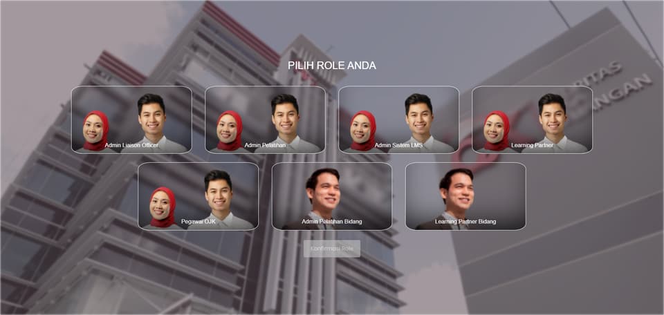 Tangkapan layar 1 dari 7 — LMS Internal OJK