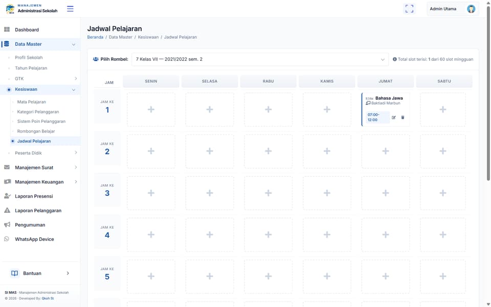 Screenshot 4 of 7 — School Management Information System